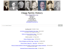 Tablet Screenshot of clegghistory.org
